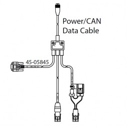 45-05845 Кабель Power/CAN/Data для інтерфейсу навігатора Матрікс, довжиною 2,85 м., з конектором Pac