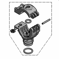 58576-20MM-NYB Частина корпуса QJS, на трубу 20mm