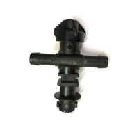 22252-312-500-NYB Корпус прохідний для однієї насадки під шланг 1/2 (12mm)