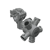 QJ375-20MM-NYB Корпус для 5ти насадок під трубу 20мм