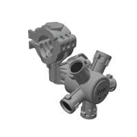 QJ375-25MM-NYB Корпус для 5-х насадок під трубу 25мм 
